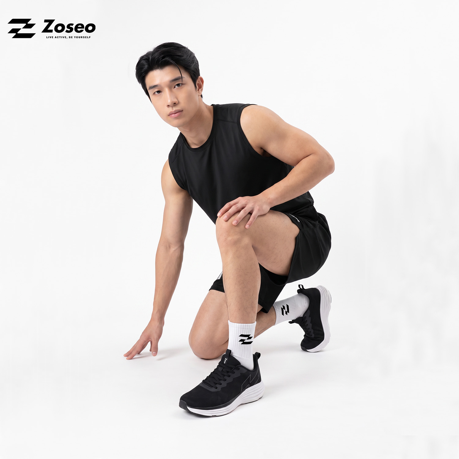 Giày chạy bộ Zoseo Airise - White Orange - Ảnh 5