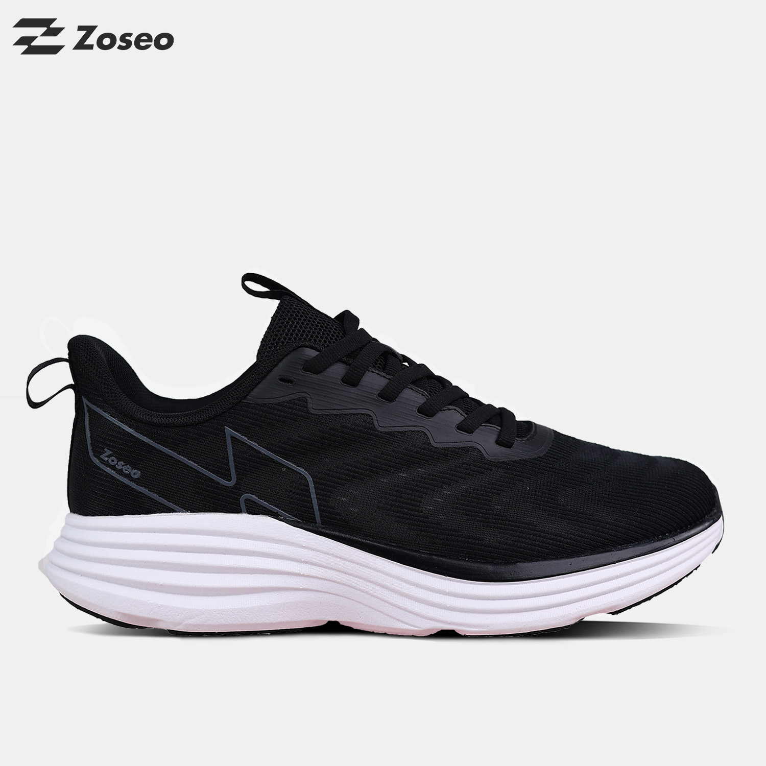 Giày chạy bộ Zoseo Airise - Black - Ảnh 5