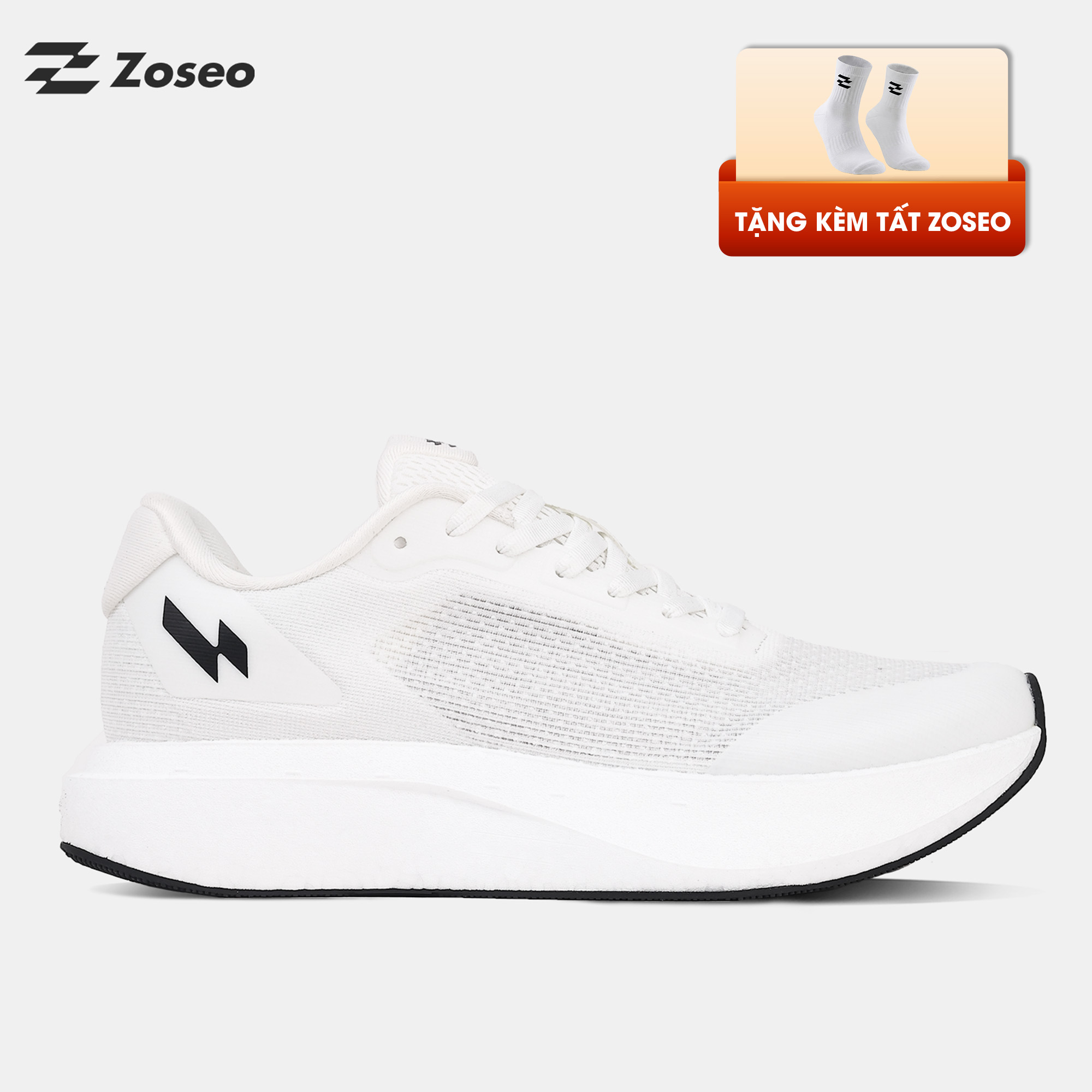 Giày Chạy Bộ Zoseo Pulse BS - White