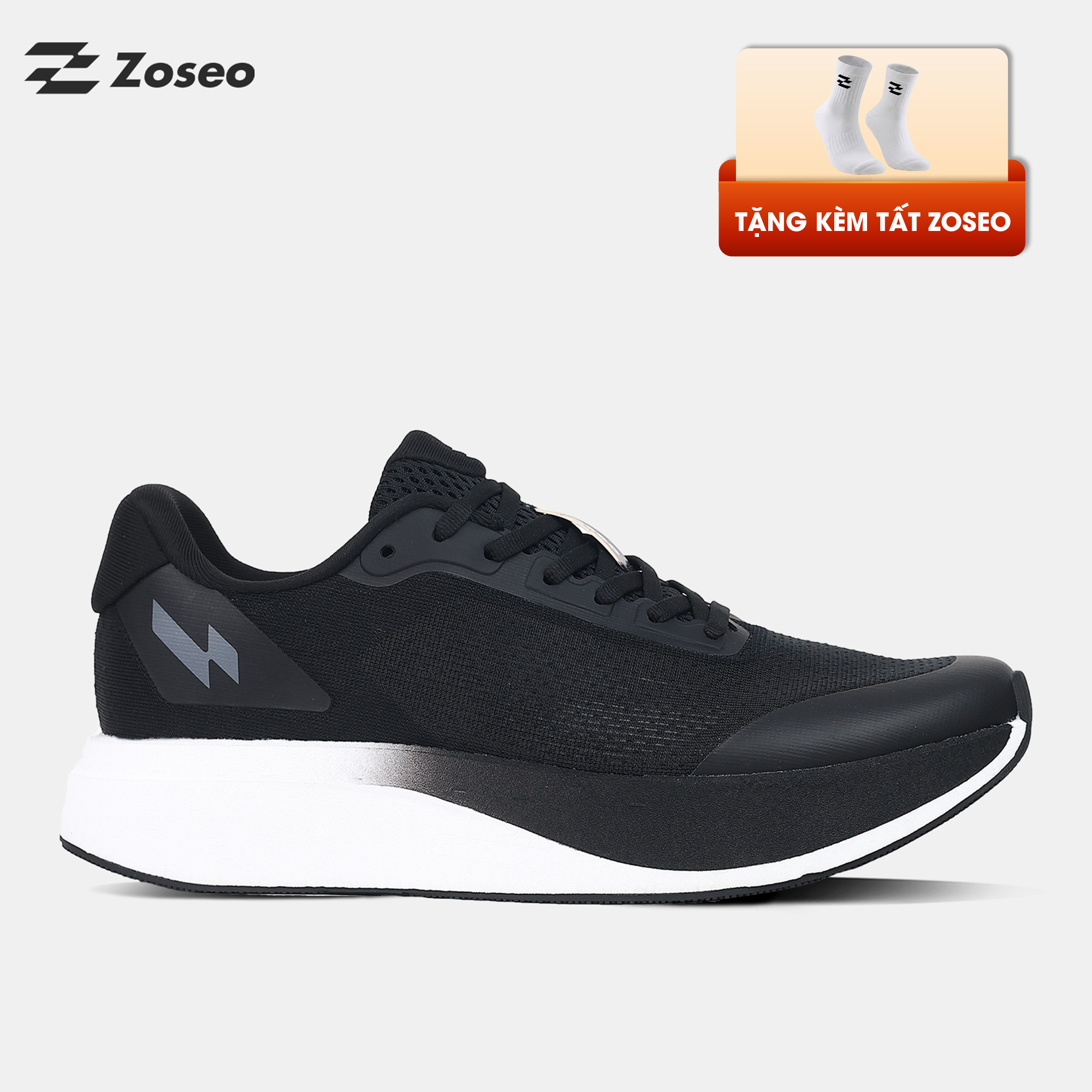 Giày Chạy Bộ Zoseo Pulse BS - Black