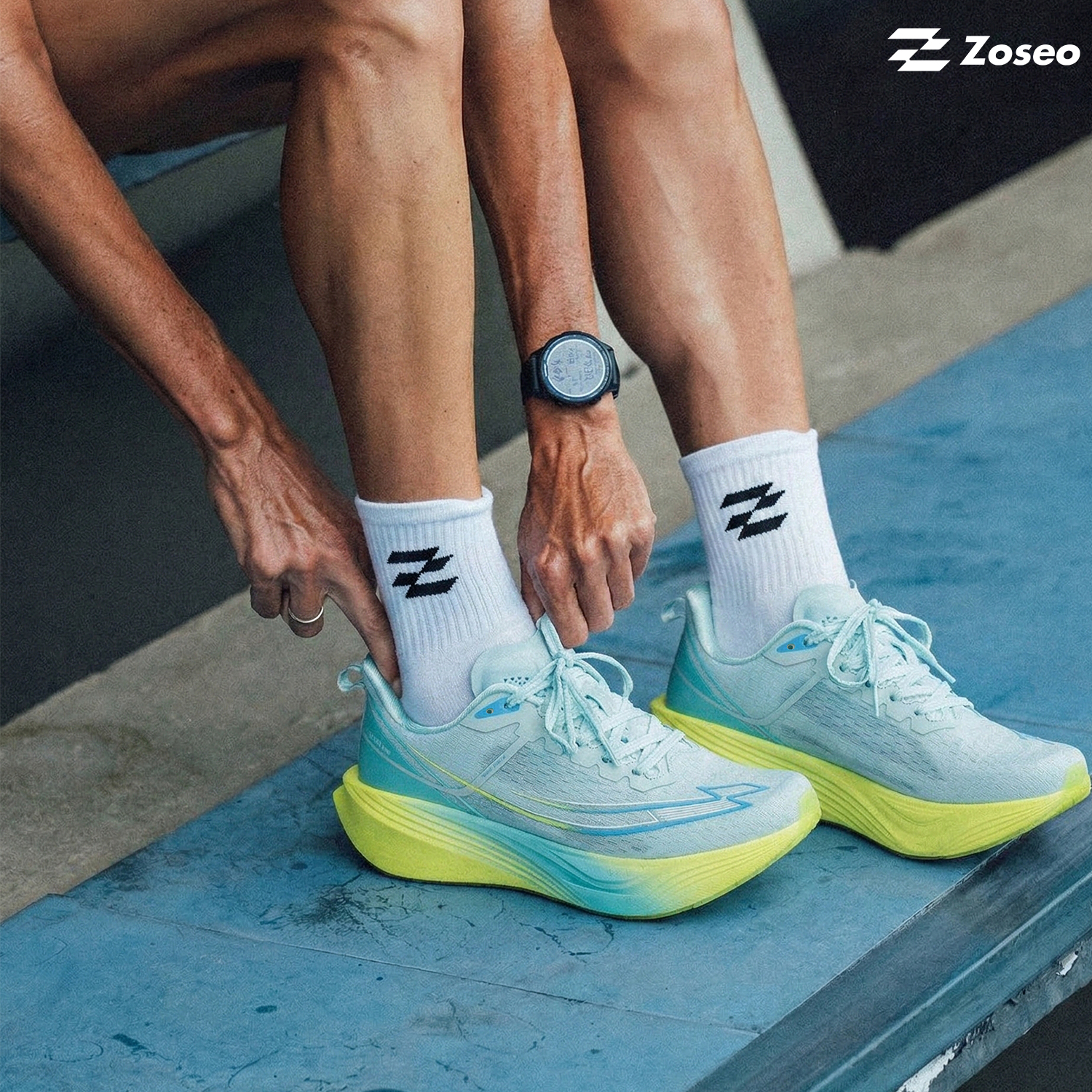 Giày chạy bộ Zoseo Infinity42 - Mint Lemon Yellow - Ảnh 5